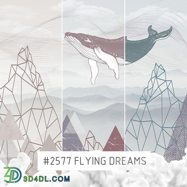 Wall covering - Creativille _ Wallpapers _ 2577 Flying Dreams