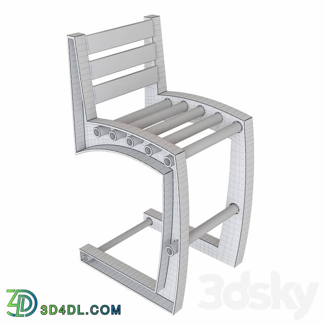 Chair - Metal frame industrial chair