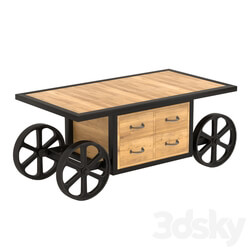 Table - Trolley coffee table 