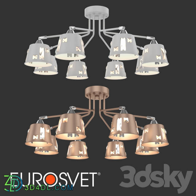 Chandelier - OM Ceiling chandelier in the loft style Eurosvet 70105_8 Benna