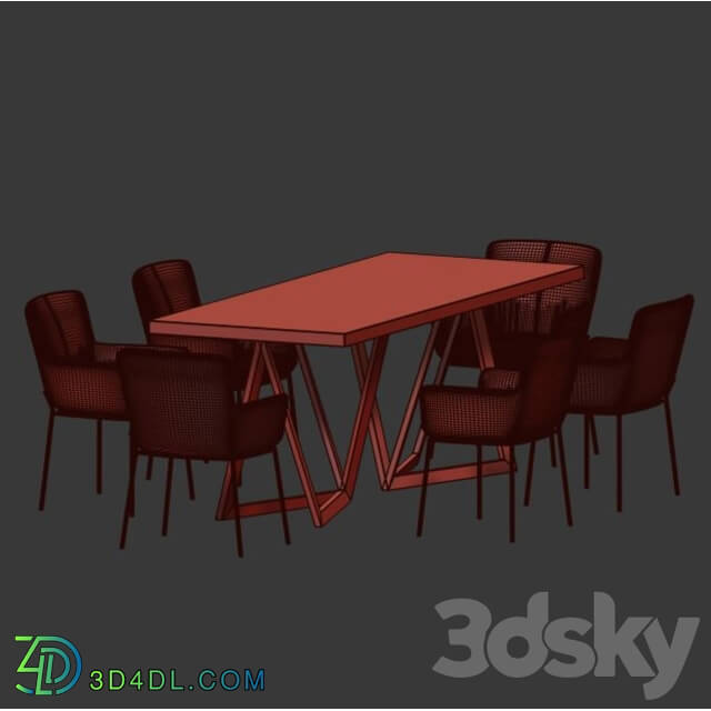 Table _ Chair - 4union Dining set _ 015