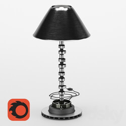 Table lamp - Industrial lamp_ processing of mechanical parts 