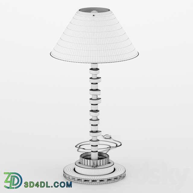 Table lamp - Industrial lamp_ processing of mechanical parts