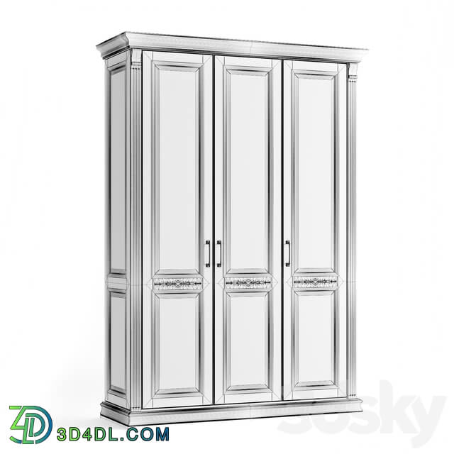 Wardrobe _ Display cabinets - 3-door wardrobe Rimar _ Gothic color