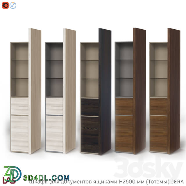 Other - OM Document cabinets with two drawers H 2600 mm _Totems_ JERA