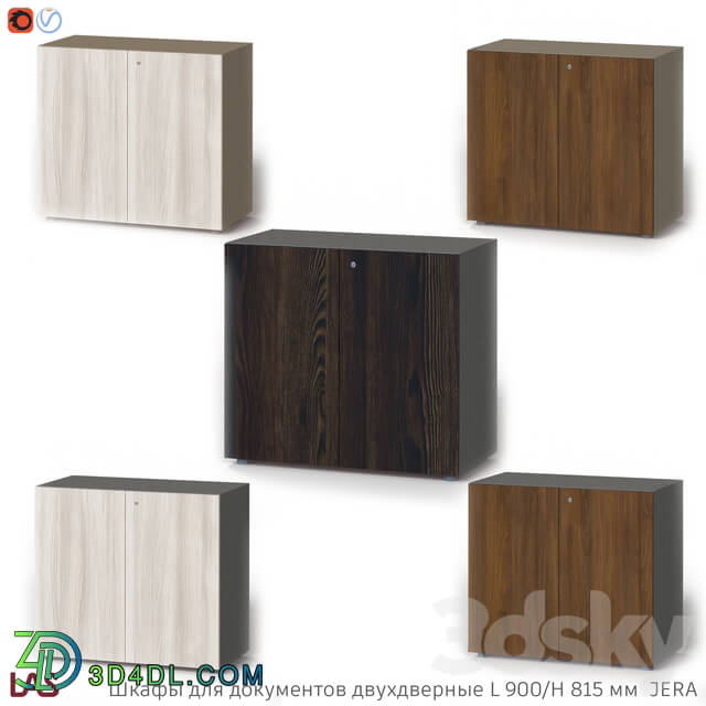 Office furniture - OM Document cabinets L900 mm H815 mm_ set of tops and sides JERA