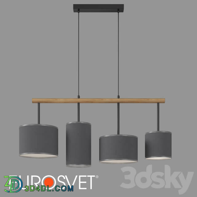 Chandelier - OM Pendant lamp TK Lighting 4458 Deva Graphite