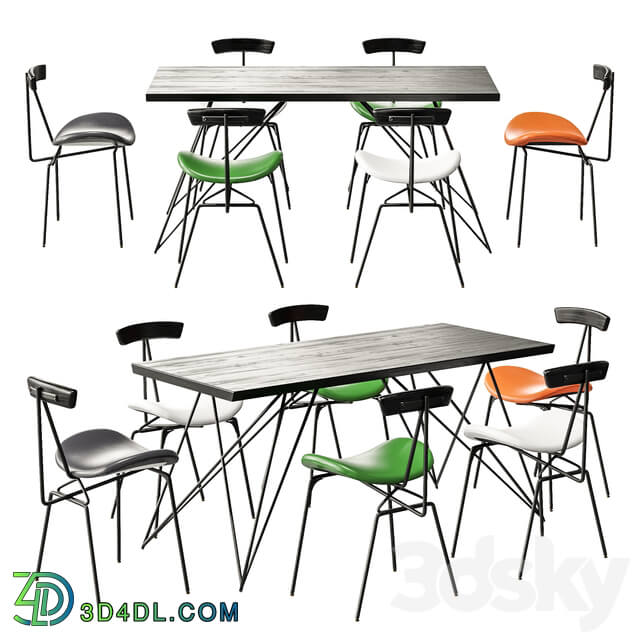 Table _ Chair - 4union Dining set _ 18