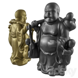 Sculpture - Asian God of Wealth Statue Decor 