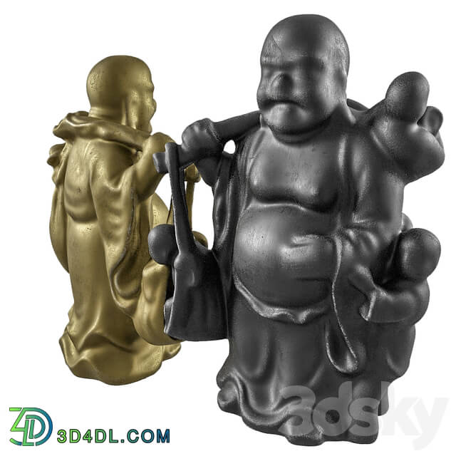 Sculpture - Asian God of Wealth Statue Decor