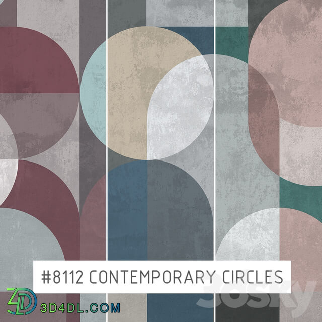 Wall covering - Creativille _ Wallpapers _ 8112 Contemporary circles