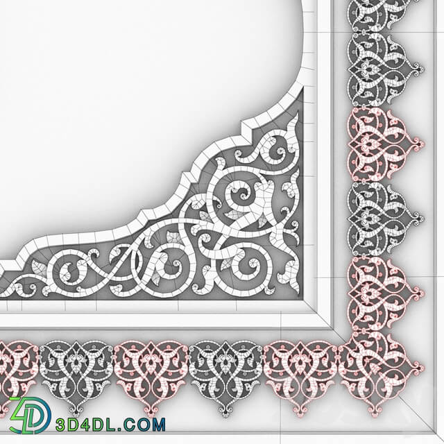 Decorative plaster - oriental pattern-50