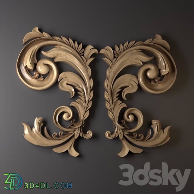 Decorative plaster - ornament D