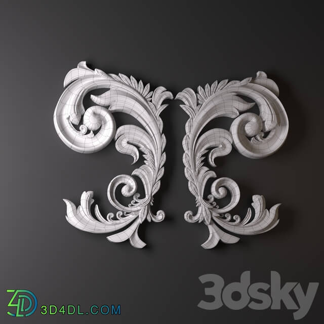 Decorative plaster - ornament D