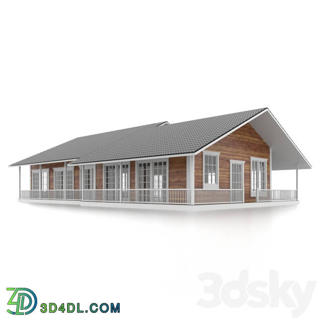 Building - wooden house 001