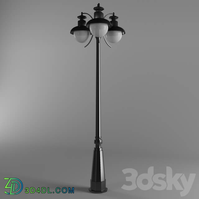 Street lighting - 3D model of a street lamp