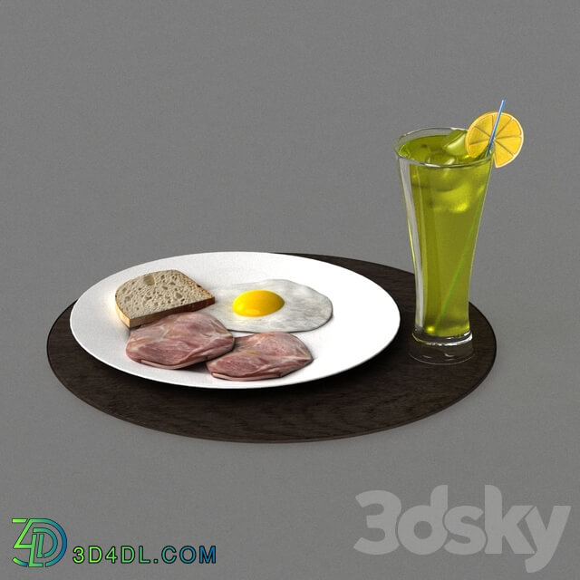 Food and drinks - Breakfast Egg ana Juice