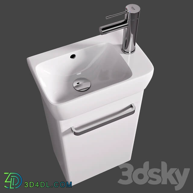 Bathroom furniture - Geberit Renova Compact washbasin