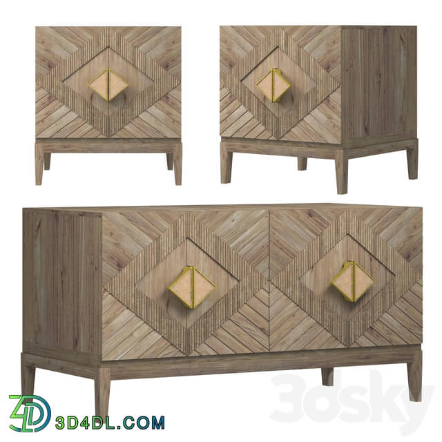Sideboard _ Chest of drawer - Samuel Console _ Drawer