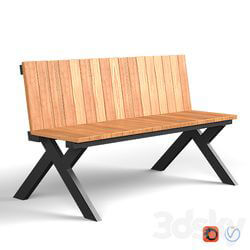 Urban environment - Yard bench 