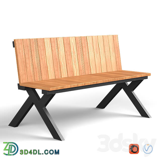 Urban environment - Yard bench