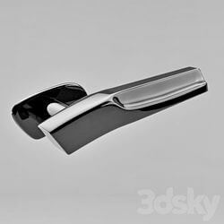 Miscellaneous - The chrome door handle in a sleek design 