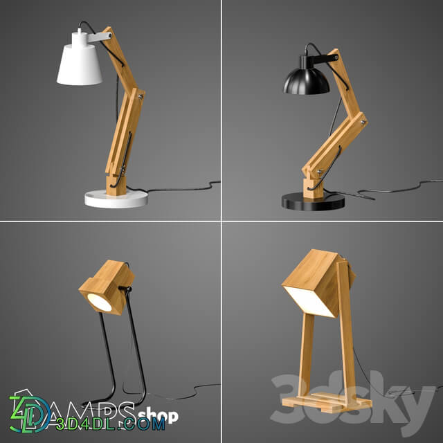 Table lamp - NL5013 Wood Table Lamps