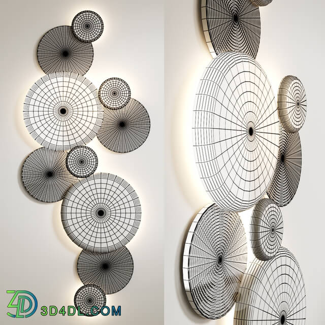 Wall light - Sconce Disk gold