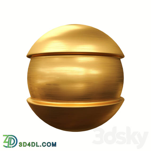 Metal - Brushed gold material
