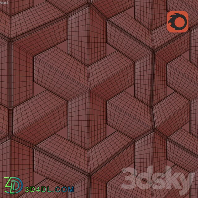 Other decorative objects - 3d panel Geo Weave