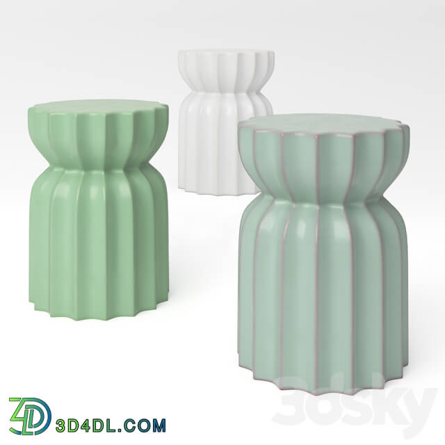 Table - Ceramic stool Mushroom