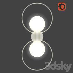 Wall light - Sconce Crystal Lux Listo Ap2 Nickel 
