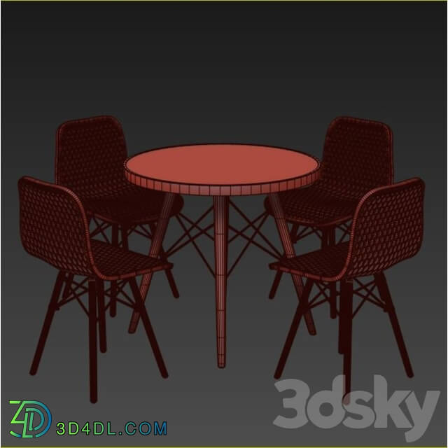 Table _ Chair - 4union Dining set _ 13