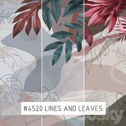 Wall covering - Creativille _ Wallpapers _ 4520 Lines and Leaves 