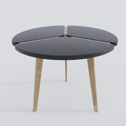 Table - Table Peony D90 Black 