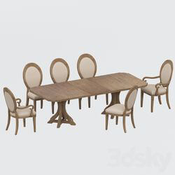 Table _ Chair - Hooker Furniture Dining Room Corsica 