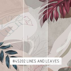 Wall covering - Creativille _ Wallpapers _ 45202 Lines and Leaves 