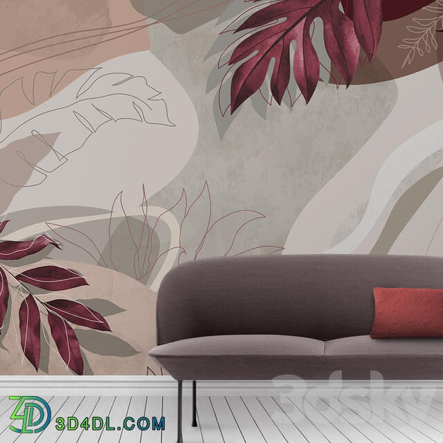 Wall covering - Creativille _ Wallpapers _ 45202 Lines and Leaves