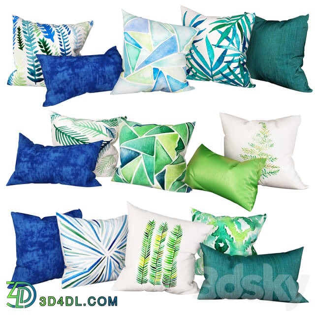 Pillows - Set of pillows _Watercolor2_