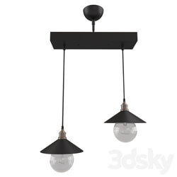 Chandelier - Black Gold Pendant Chandelier 