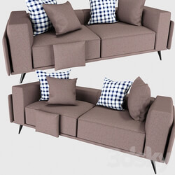 Sofa - fabric modern sofa 