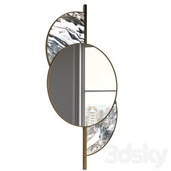 Mirror - gold and marble mirror 