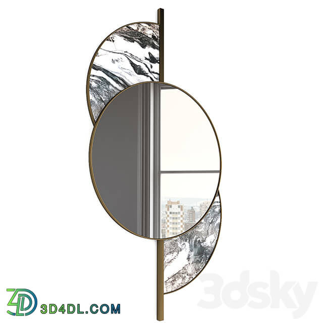 Mirror - gold and marble mirror
