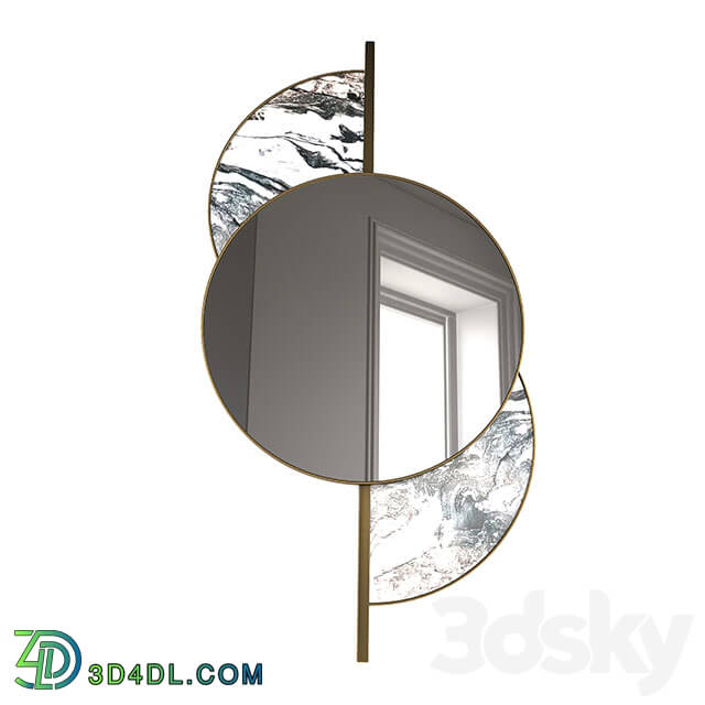 Mirror - gold and marble mirror