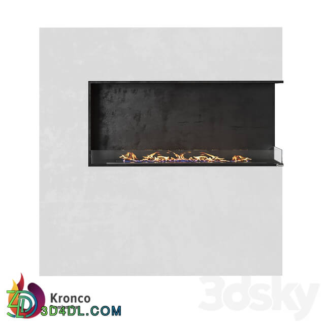 Fireplace - OM - Corner biofireplace Kronco Classik Corner 1200