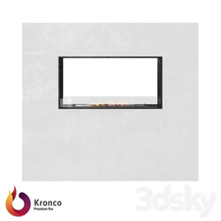 Fireplace - OM - Kronco Classik Through 1200 Organic Fireplace 