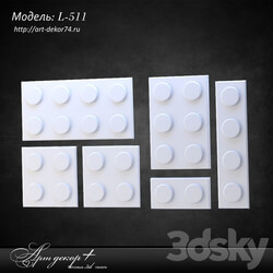 3D panel - Plaster model from Artdekor Z-511 