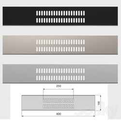 Ventilating grate for a socle 