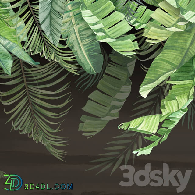 Wall covering - Creativille _ Wallpapers _ 42402 Tropical leaves