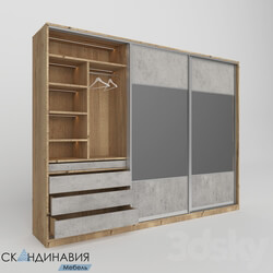 Wardrobe _ Display cabinets - Sliding Wardrobe with A Mirror from Skandinaviya Mebel 